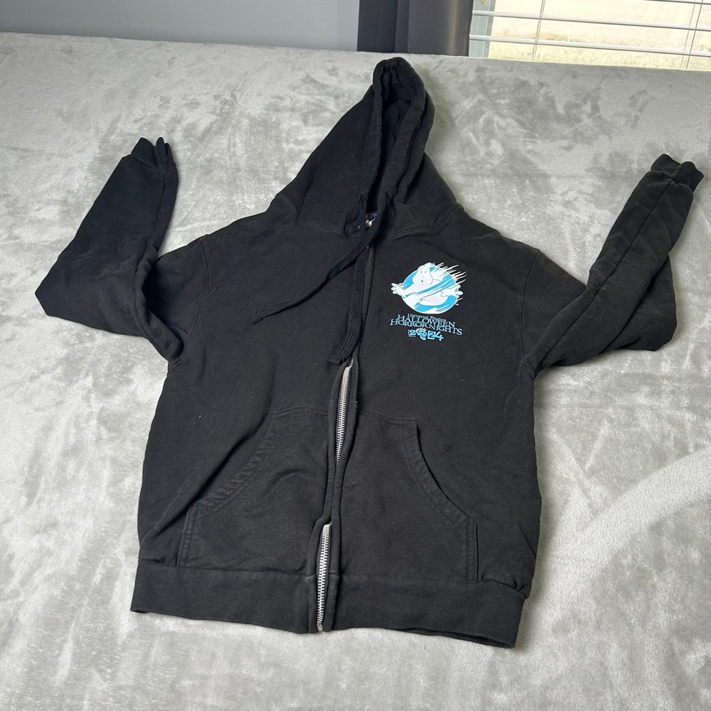 Universal Studios Halloween Horror Nights Hoodie 2024 Ghostbusters Full Zip sz S